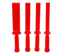 4PCS Plastic Chisel Scraper Set, Non-Marring Plastic Scraper Tools, Safe Chisel Remover Scraper, Chemical-Resistant Scraping Tools for Removes Debris, Paint, Adhesives, and Film