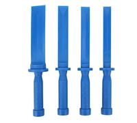 4PCs Plastic Chisel Scraper Set, Non Marring Universal Scraper Remover Tool Kit for Adhesive Sticker Emblem Decal Removal on Cars with Comfort Grip and Solvent Resistant