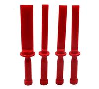 4Pcs Plastic Chisel Scraper Tool Set Non Scratch Decal Remover for Cars, Motorbikes Adhesive, Caulk 38mm x 270mm