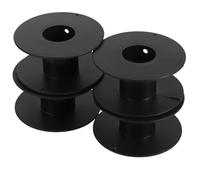 4pcs Plastic Cord Storage Reel and 3D Printer Filament | Black Finish, Centre Hole Design, Closing Plate, Quick Wire Management for Electricians, Technicians and Fishing Trips