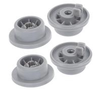 4pcs Plastic Dishwasher Lower Rack Roller Wheel Replacement Parts | Compatible with Major Brands 1653144 Fit, Appliance Wheels for Rack Repair, Easy Install