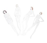 4pcs Plastic Female Figure Drawing Template Ruler Set