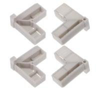 4pcs Plastic Furniture Corner Connector ABS Bracket for Cabinet Doors | Right Angle Reinforcement, Smooth Surface Finish, for Hanging Cabinets and Kitchen Installation