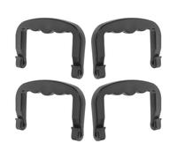 4pcs Plastic Handle Replacement Pet Cage Handle Black for Crates