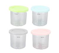 4Pcs Plastic Ice Cream Cans Replacement for Ninja NC299AMZ NC300s Series Creami Ice Cream Makers