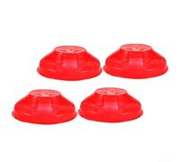 4Pcs Plastic Smoke Detector Covers Dust Guards Red