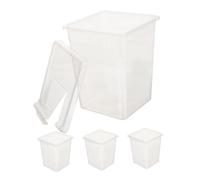 4pcs Plastic Spider Breeding Box with Multihole Ventilation Design