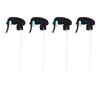 4pcs Plastic Spray Nozzles Trigger Spray Tops for Bottles and Cans | Versatile Universal Size, Black Plastic Build, Household Cleaning and PET Training Use, for Gardeners