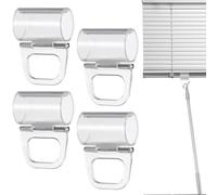 4pcs Plastic Valance Fixing Clips for Cordless Shutters, Easy Use
