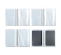 4PCS Plastic Wallet Insert Credit Card Holder For Organizing Cardswith 10 Page 20 Slots and 10 Page 10 Slots, Portable Credit Card Holder For Wallets And Bags, Clear Card Holder For Id Cards And Membe