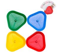 4PCS Playing Card Holder for Kids - Card Game Case for Different Sizes of Cards - Suitable for Groups Who Like to Play Cards