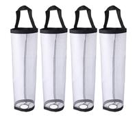 4pcs Playmat Tube Case for MTG/TCG/YuGiOh, 14.8in Portable Playmat Tube Holder Easy to Access Hangable Card Games Storage Bag with Shoulder Strap Poster & Scroll Container (Grey)
