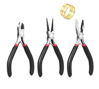 4Pcs Pliers Set Jewellery Making Tools Reusable Round Nose Jewelry Pliers Jump Ring Tool Jewellery Pliers Set Wire Cutters Pliers for DIY Handmade,Crafts,Earring