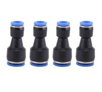 4Pcs Pneumatic Push to Connect Fittings, 16mm to 14mm Straight Reducing Push to Connect Adapter Quick Release Reducer Fitting (PG16-14)