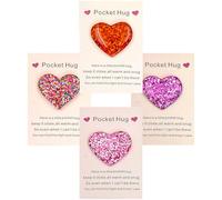 4pcs Pocket Hug, Hug, Pocket Hugs for Friends, Valentines Gifts for Friends, Pocket Hug Gift, A Pocket Hug Ornament Gifts Special Present for Her Encourage Gift for Birthday Wedding