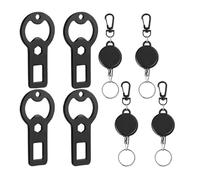 4PCS Pocket Sized Pub Tool Keychains Sturdy Metal Openers with Secure Clip for Outdoors Adventure Daily Carry Professional Bartenders Keychains Opener