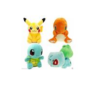 4Pcs Pokemon Pikachu Squirtle Plush Toy Stuffed Doll