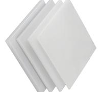 4Pcs Polypropylene Sheets - 100mm x 100mm, 2-5mm Thick PP Engineering Plastic for Electronics & DIY Projects(100x100x3mm)