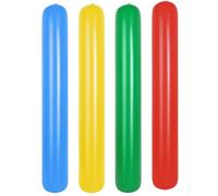 4Pcs Pool Noodles, 41.3 Inch Colorful Inflatable Pool Noodle, Blow up Giant Swimming Sticks for Adults Summer Outdoor Swimming Beach Party