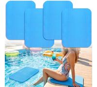 4PCS Pool Seats for Edge of Pool,Eva Foam Cushions for Side,17x13 in Poolside Seating Mat for Summer Outdoor swimming Beach
