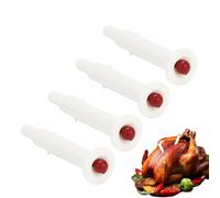 4Pcs Pop-up Poultry Thermometer, Pop Up Turkey Thermometer, Turkey Timer, Turkey Thermometer Pop Up Oven Safe Turkey Pop Up Timer, Cook Meat Accurately Popping Out Temperature Meter Gadget