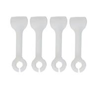 4Pcs Portable Anti-Slip Silicone Wine Glass Clip, Wine Glass Stand Wine Rack Kitchenware Flushing Fixing Clip(White)
