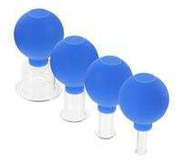 4pcs Portable Cupping Cups Household Cupping for Body Facial Massage Vacuum Device for Enhanced Muscle and Relaxation