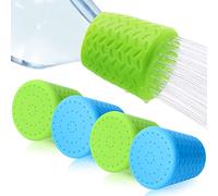 4Pcs Portable Dog Shower Head Outdoor Bottle Attachment Water Sprayer Accessory Works with Plastic Water or Soda Bottles from 16 oz to 2 Liters Pet Shower Supplies for Hiking Camp Green Blue