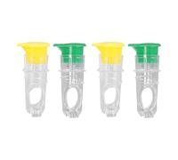 4PCS Portable Lemon Juicer, Screw Top Manual Lemon Squeezer Juicer Compact Juice Extractor Citrus Press with Lid for Cocktails Drinks Salad Dressing Cooking Travel Size Kitchen Too