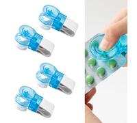 4Pcs Portable Pill Taker, Portable Pill Popper, Pill Organizer Medication Aids Tablet Opener for Medication,No Touch Easy to Take Out, Tablet Dispenser