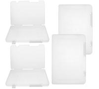 4pcs Portable Project Case Back to School Decor A4 Pp File Storage Box
