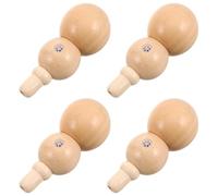 4pcs Portable Wooden Kazoo Lightweight Musical Instrument Gourd