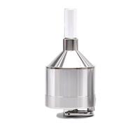 4PCS Powder Herb Grinder, Hand Mill Funnel with Snuff Glass Bottle, Manual Grinder with Funnel Kitchen Tools for Powder Herb Spices Tea Flower