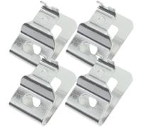 4pcs Power Tool Belt Clip Hook, Iron, Silver 4.5x2.8x1.8cm | Belt-mounted Storage for Impact Drills or Key Rings, Sturdy Hardware for DIYers and Electricians Indoors