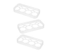 4pcs Pp Egg Storage Organizer with 8-slots for Refrigerator | Stackable Design, Universal Compatibility, Kitchen Countertop Use, Plastic Holder for Orderly Storage