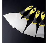 4PCS PP Handle Filling Knife Stainless Filling Knives Putty Drywall Joint Knife Putty Knife Filler Knife for Walls Wallpaper Scraper 2" 3" 4" 5" (Color : A)