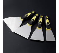 4PCS PP Handle Filling Knife Stainless Filling Knives Putty Drywall Joint Knife Putty Knife Filler Knife for Walls Wallpaper Scraper 2" 3" 4" 5" (Color : B)