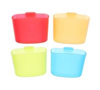 4Pcs PP Hook On Tea Bag Holder Clips for Mugs | Sturdy space saving hanging design, sleek stylish cup accessory, for afternoon tea, clips tightly to the rim