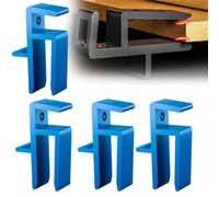 4Pcs Practical Wardrobe Cabinet Board Clip, Universal Closing Fixed Clip Tools for 13-18mm Wardrobe,DIY Removable Drawer Front Stay Clamps Attachment,for Home, Office Wardrobes and Closet Doors