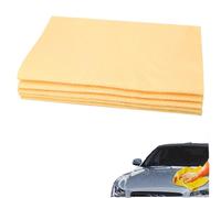 4Pcs Premium Perforated Synthetic for Cars Set,Absorbent Shammy Leather Cloth, Fast Drying for Car Windows, Body and Interior, Machine Washable for Repeated Use