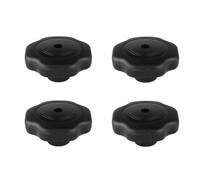 4pcs Pressure Cooker Lid Knob Black Plastic Universal Anti-slip Grip | 15mm Rotating Closure Switch, Smooth Burr-free Edges, Wear-resistant Finish, Suitable for Pan Lids and Steamer Covers