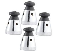 4pcs Pressure Cooker Safety Valve jiggers Pressure Relief Canning Weights steam canner Whistle Cover Replacement Jigger Valve Stainless Steel Restrictor Valve Stress