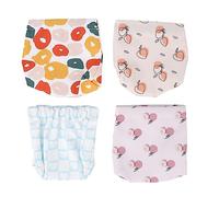 4pcs Printed Pocket Cosmetic Oxford Cloth Bag Small Lipstick Storage Purse for Earphone Daily Life Travel