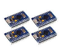 4PCS Pro Micro32U4 5V 16MHz Bootloadered, IDE Micro USB Pro Micro Development Board Microcontroller, Micro USB Development Board Module Microcontroller for Arduino