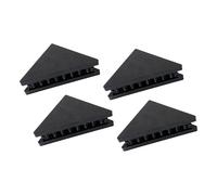 4pcs Professional Anti Vibrate Triangle Base for Loudspeaker Subwoofer Stable Not Tilting Design with Noise Reduction Triangular Sound Dampener