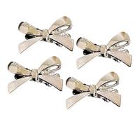 4Pcs Professional Hair Clip Women ' s Styling Essential Gentle Clasp Decors Effortless Side Swept Bangs Maintenance Sweet Bows Clip