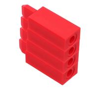 4pcs Professional Piano Tuning Key Hole Plugs 3.4-3.7mm Red | Plastic Set, Different Sizes for Precise Tuning, Urgent Repairs and Emergency Fixes, Easy Identification