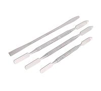 4Pcs Professional Stainless Steel Makeup Mixing Spatula Tool Set Depotting Spatula Stirring Metal Rod