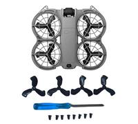 4Pcs Propellers Compatible with DJI Neo 2 Accessories - Plastic Replacement Propeller Blades, Lightweight Quiet Low-Noise Design, Durable Flexible Drone Spare Parts Including Screws and Screwdriver