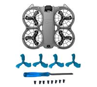4Pcs Propellers Compatible with DJI Neo 2 Accessories - Plastic Replacement Propeller Blades, Lightweight Quiet Low-Noise Design, Durable Flexible Drone Spare Parts with Screws and Screwdriver(Blue)